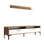 Hanah Home Istanbul Mueble de TV Nogal y Blanco